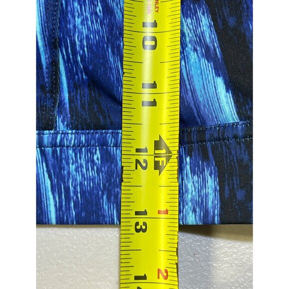 Xersion Womens Size XL Sports Bra Medium Support Adjustable Back Blue and Black - Picture 6 of 10